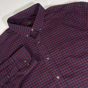 UNTUCKit‎ Mens XLT Red Blue Plaid Soft Flannel Leland Long Sleeve Button Shirt